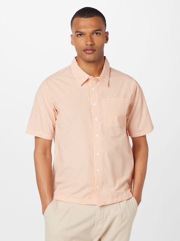 LMTD - Regular Fit Camisa 'FALTHE' em laranja: frente