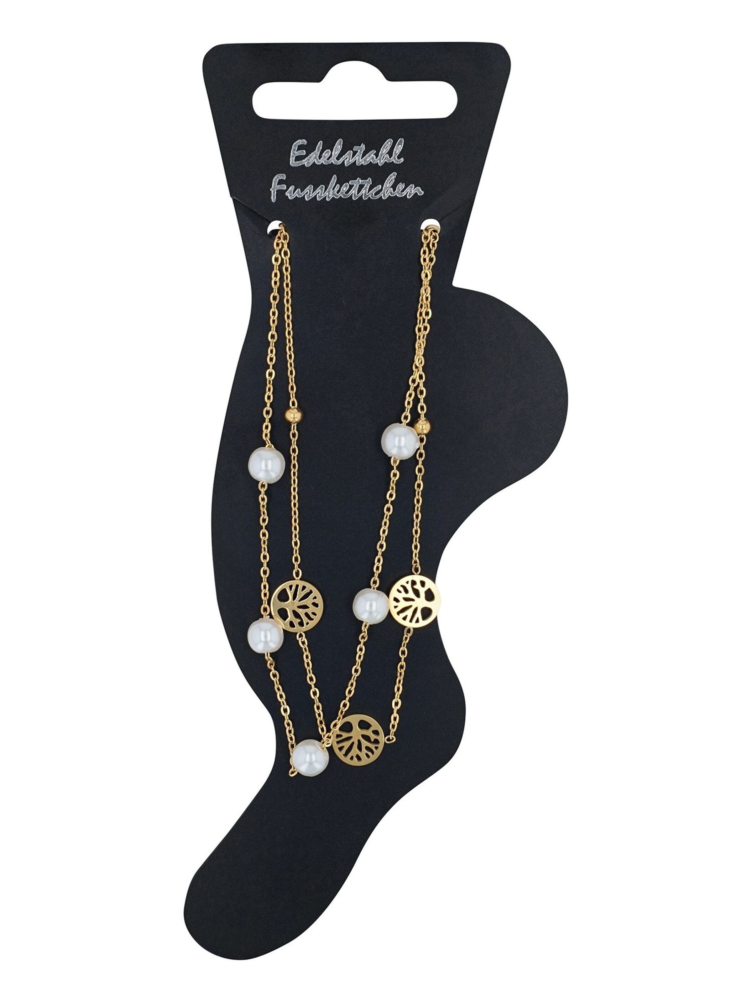 Akzent Foot Jewelry 'Nydia, Ionenplattierung' in Gold: front