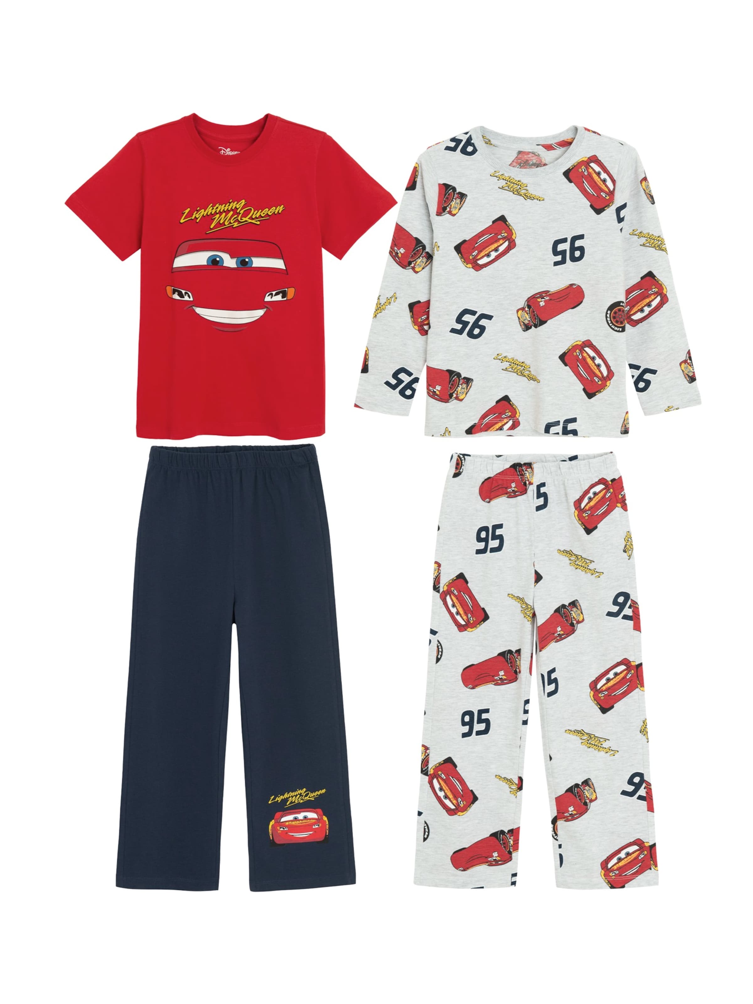 Pijamale de la Cool Club pe gri: față