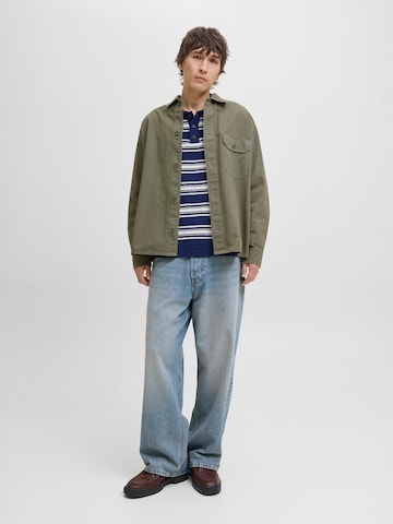 Comfort Fit Cămașă 'JJEDOVER' de la JACK & JONES pe verde