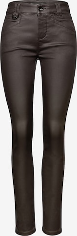 STREET ONE Slimfit Hose in Braun: Vorderseite