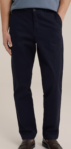 WE Fashion Regular Chino in Blauw: voorkant