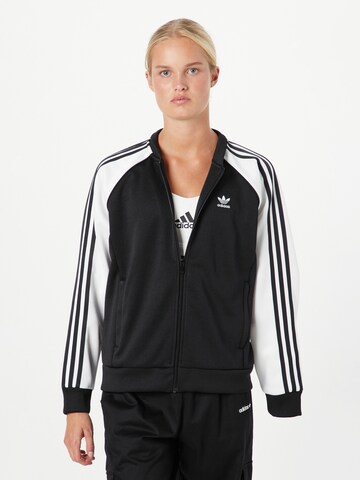 ADIDAS ORIGINALS - Sudadera con cremallera 'Adicolor Classics' en negro: frente