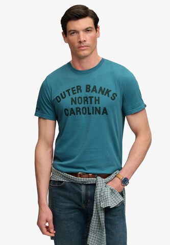 T-Shirt Superdry & Co en bleu : devant