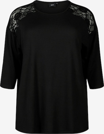 Zizzi - Blusa 'LUCCA' em preto: frente