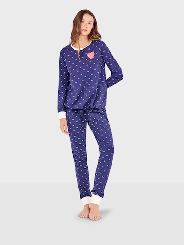 Pyjama Gisela en bleu : devant