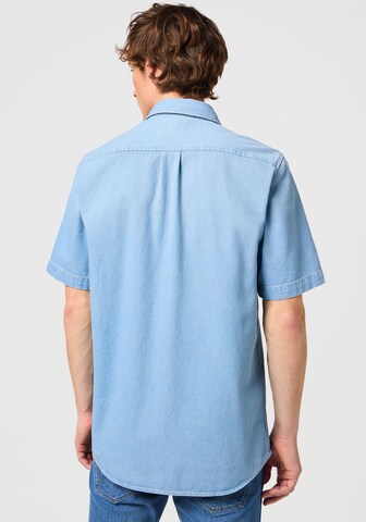 WRANGLER Regular Fit Hemd in Blau
