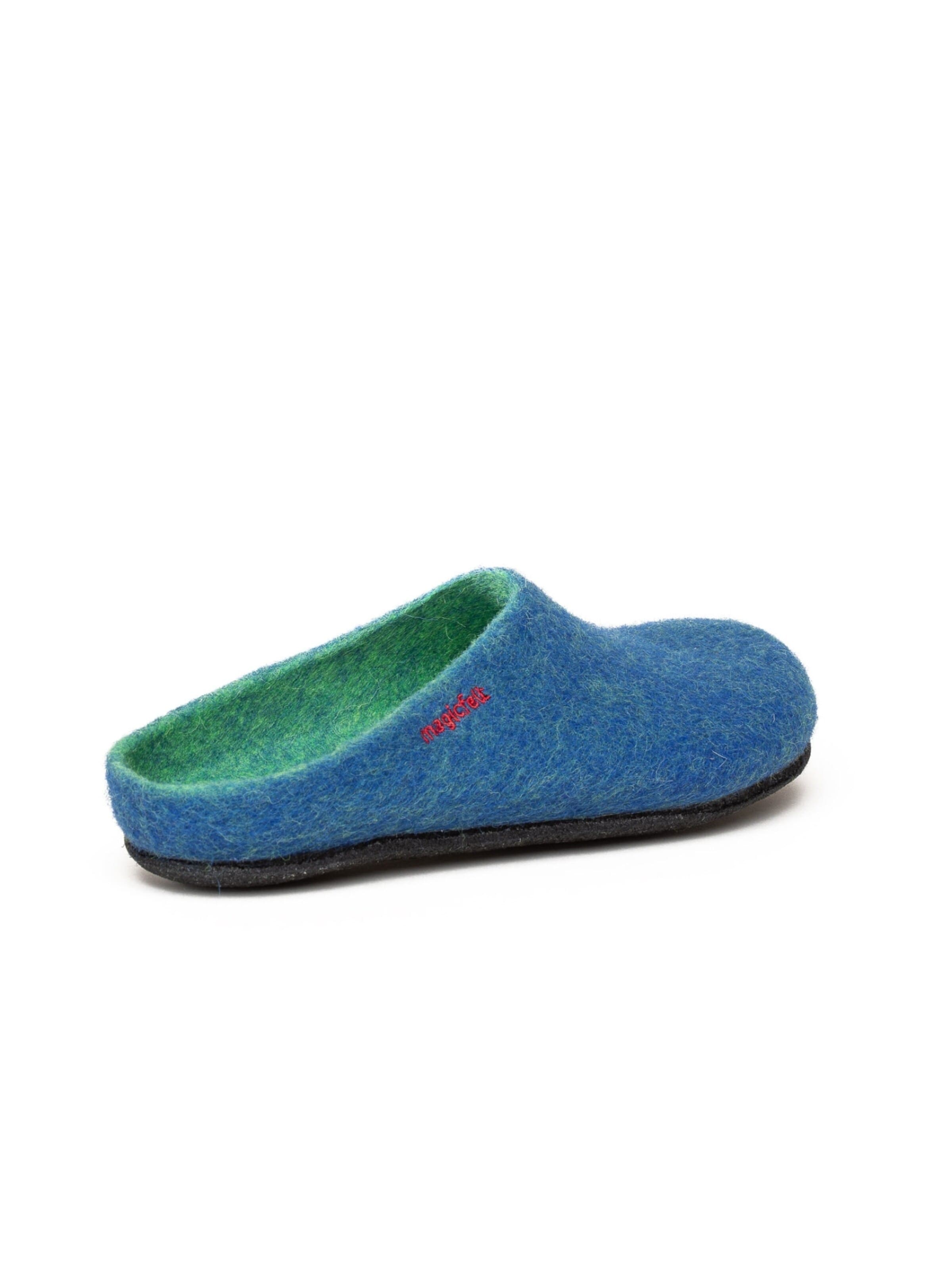 MagicFelt Slippers 'Filzpantoffel Magicfelt 709' in Blue