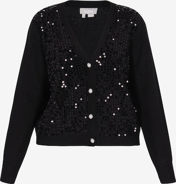 Usha Gebreid vest in Zwart: voorkant