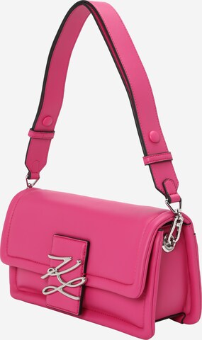 Karl Lagerfeld Shoulder Bag in Pink: front