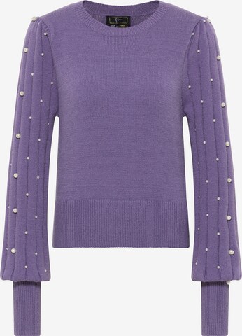 Pull-over 'Tylin' faina en violet : devant