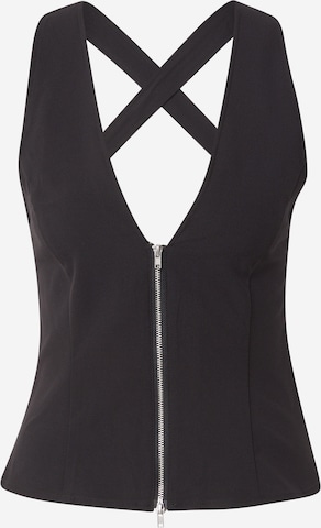 juoda WEEKDAY Palaidinė be rankovių 'Belina': priekis