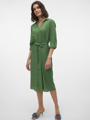 VERO MODA Shirt dress ' BUMPY ' in Green