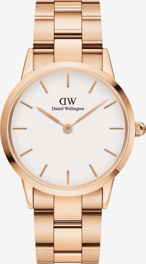 Analoginis (įprasto dizaino) laikrodis 'Iconic Link RG White' iš Daniel Wellington, spalva – Auksas, Prekių apžvalga