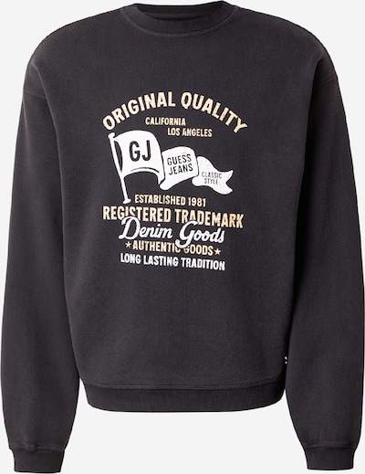 GUESS JEANS Collegepaita värissä vaaleankeltainen / musta / valkoinen, Tuotenäkymä