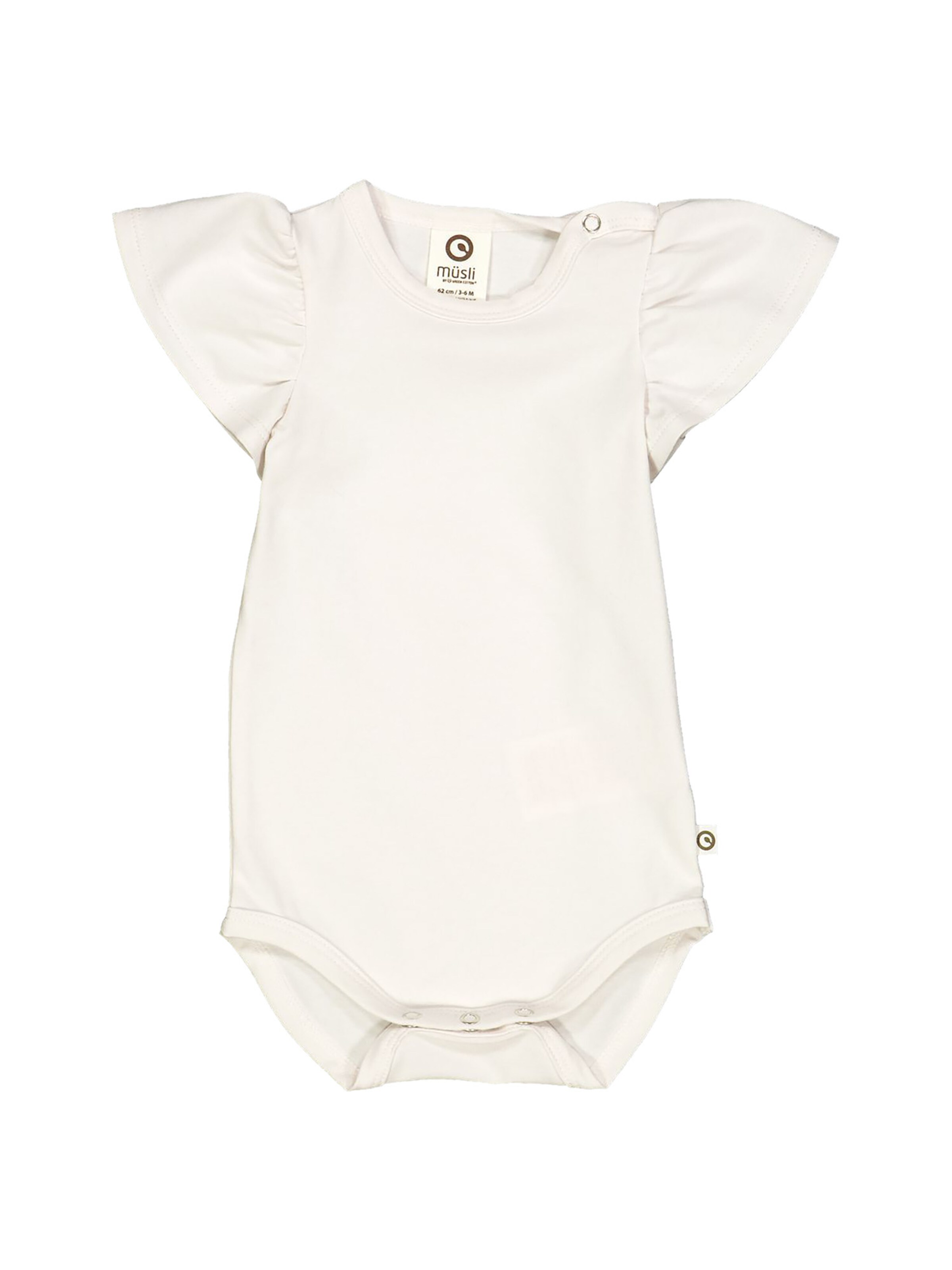 Müsli by GREEN COTTON - Macacão/Body em branco: frente