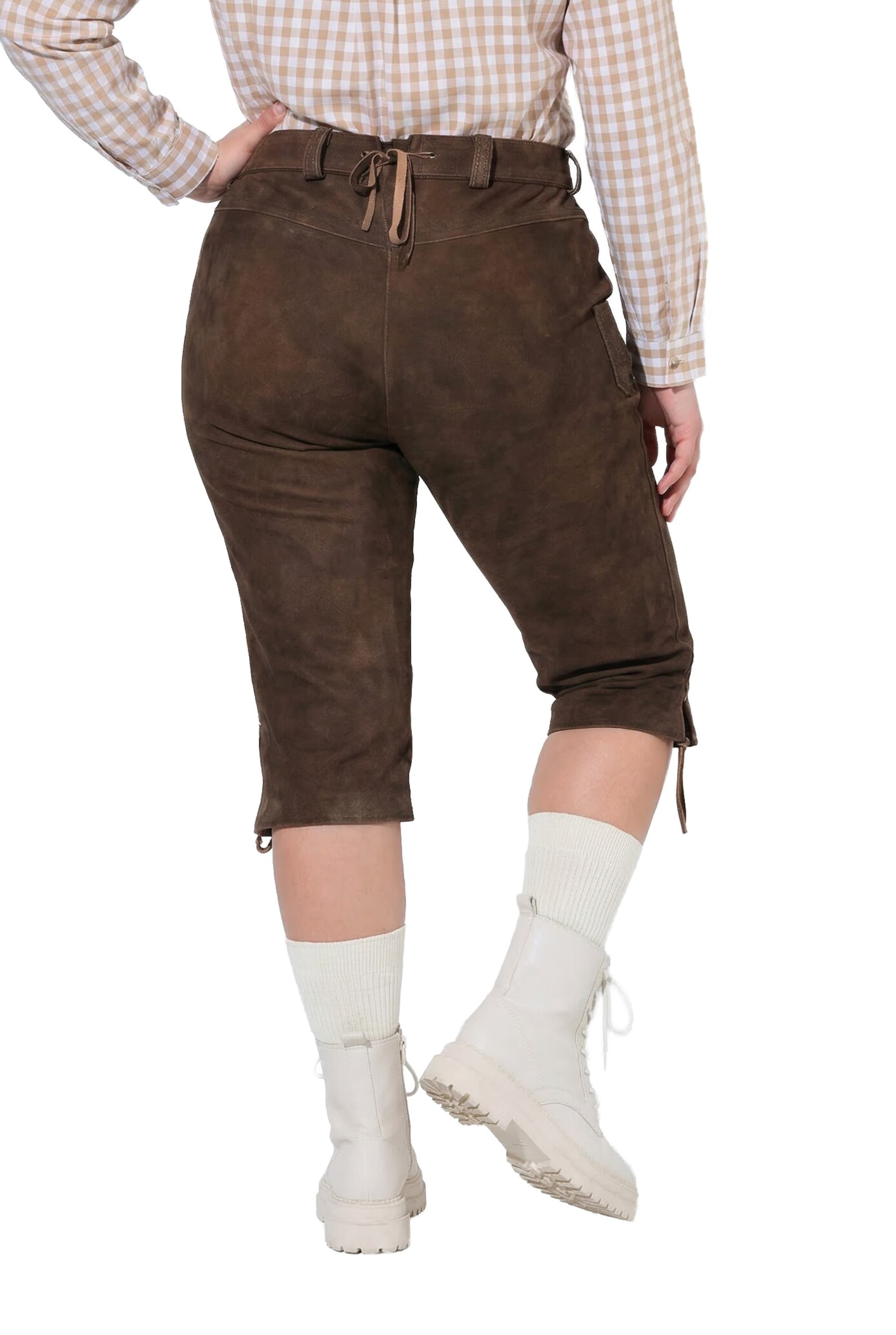 Ulla Popken Regular Hose in Braun