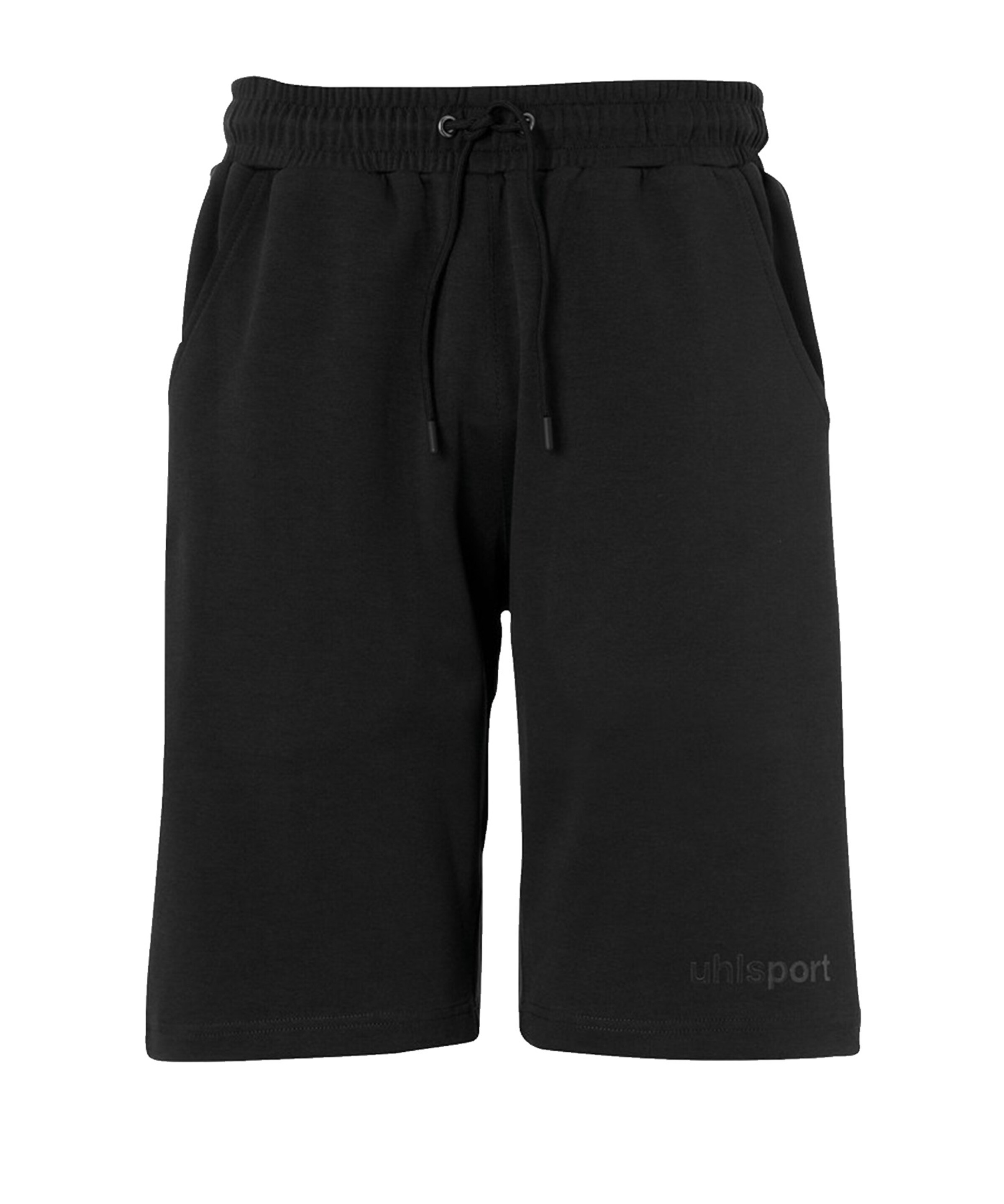 UHLSPORT Workout Pants in Black: front