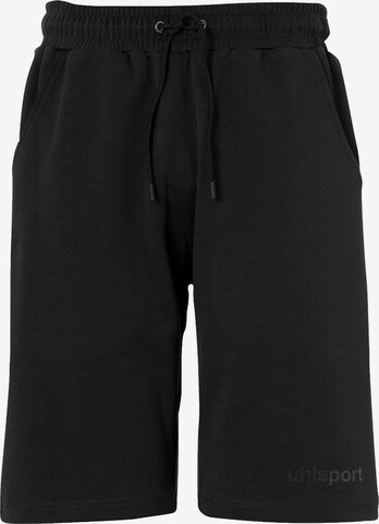 UHLSPORT Regular Workout Pants in Black: front