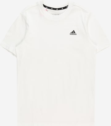 ADIDAS SPORTSWEAR Λειτουργικό μπλουζάκι 'Essentials Small Logo' σε λευκό: μπροστά