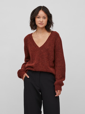 VILA Sweater 'JAMINA' in Red: front