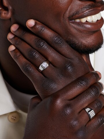 Lucardi Ring in Silver: front