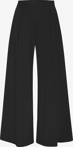 LASCANA Wide leg Pants in Black: front