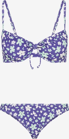 LSCN by LASCANA Bikini 'Cecily' in Blue: front