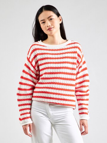 Pull-over Gina Tricot en rouge : devant