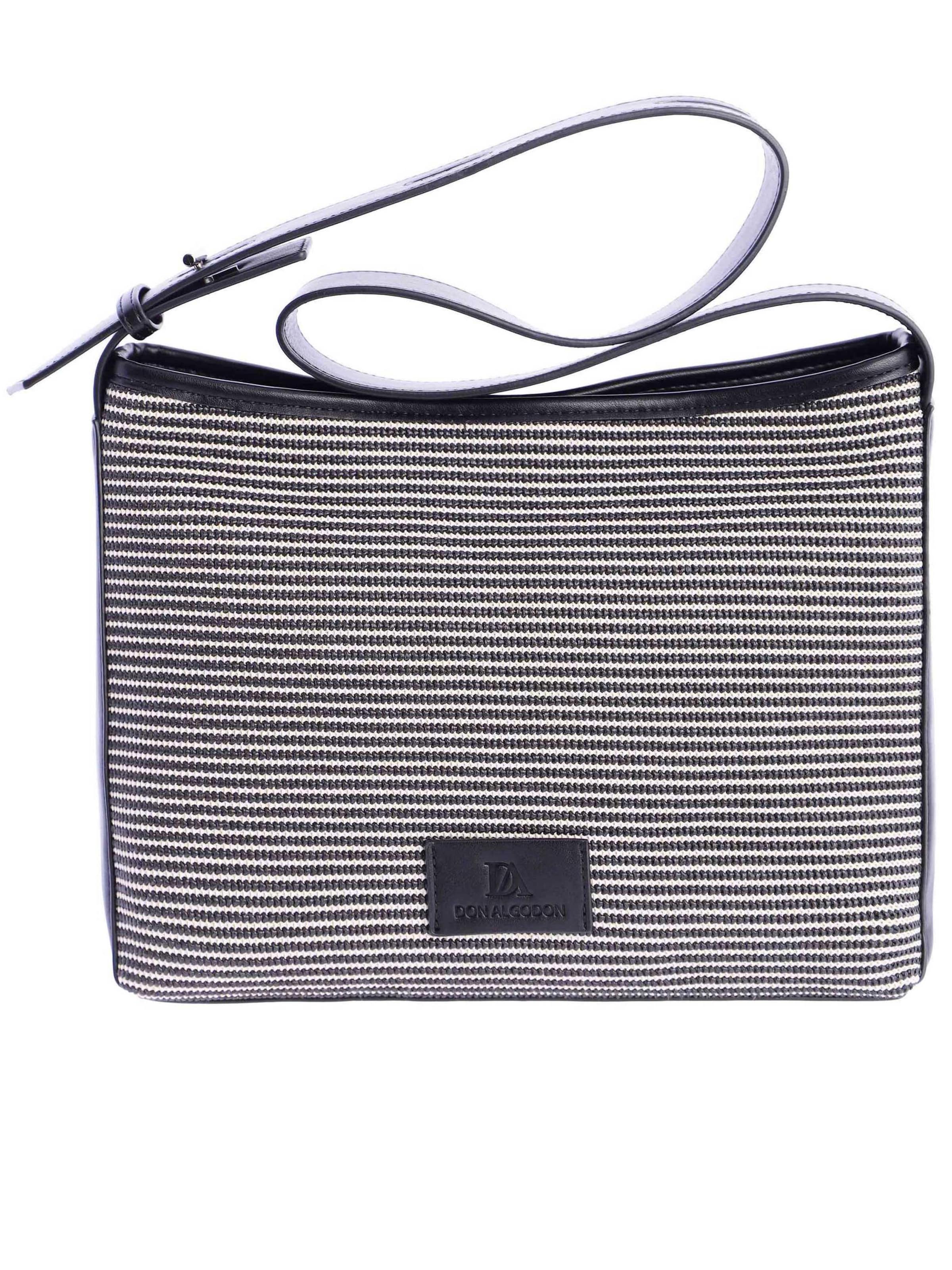 Don Algodon - Bolso de hombro 'Dorada' en negro: frente