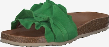 VERBENAS Mules 'Rocio' in Green: front