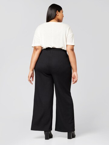 Loosefit Pantaloni 'Ines' de la Guido Maria Kretschmer Curvy pe negru: spate