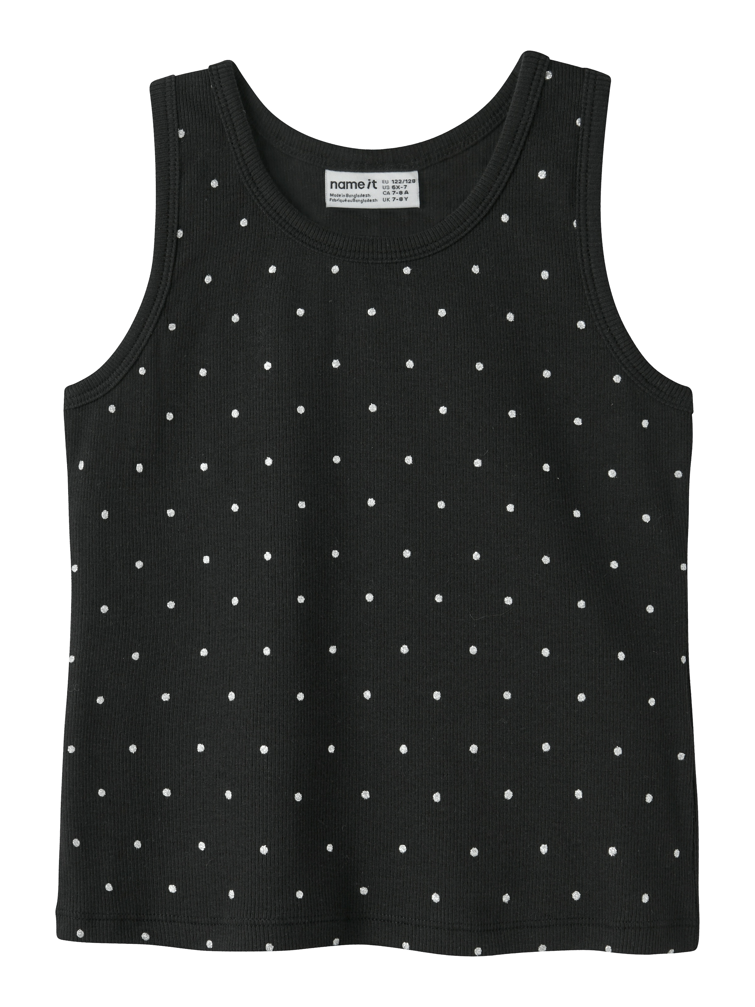 NAME IT Top in 122-128 in schwarz / weiß, Produktansicht