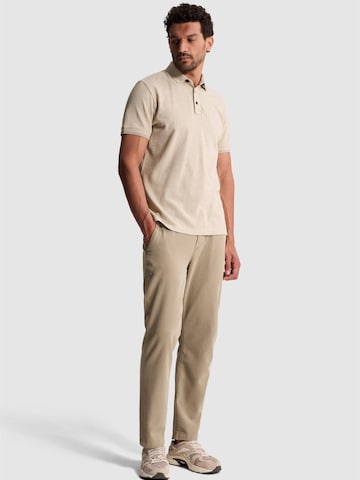 Maglietta 'Slim fit polo shirt with allover texture' di CAST IRON in beige