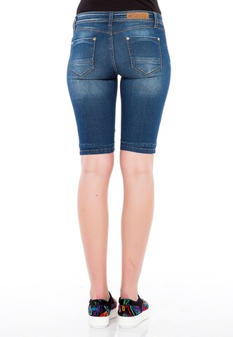 CIPO & BAXX Slimfit Shorts 'ANNA' in Blau