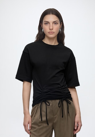 TOPSHOP Футболка 'MALLE' в Черный: спереди