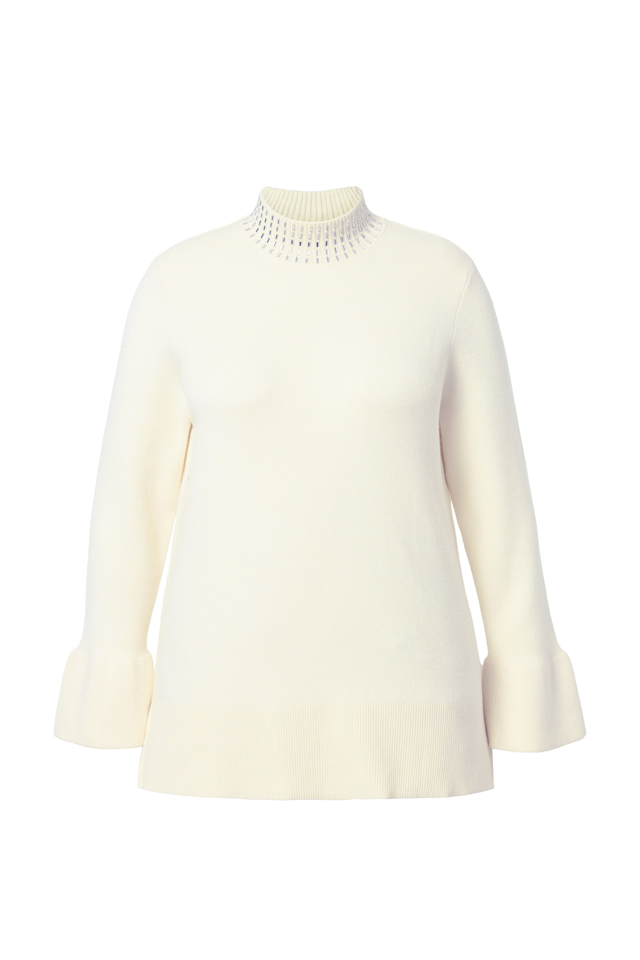 Ulla Popken Sweater in White: front