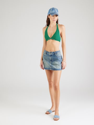 Tommy Hilfiger Underwear Triangle Bikini Top in Green