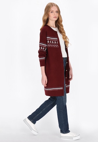 Cardigan DreiMaster Maritim en rouge