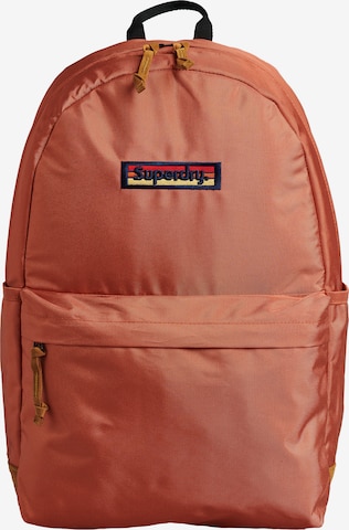 Superdry Backpack in Orange: front