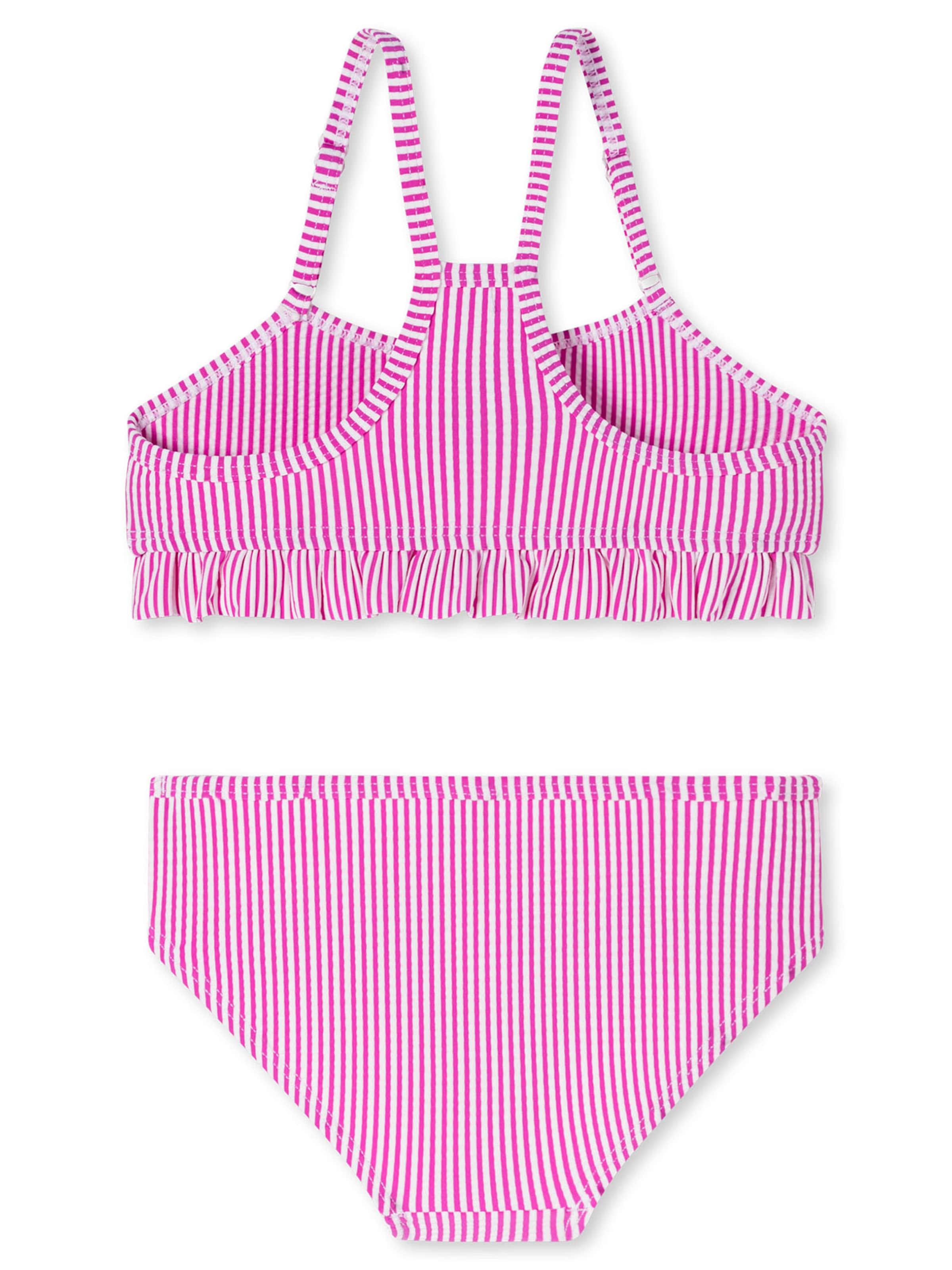 SCHIESSER Bustier Bikini ' Aqua Kids ' in Roze
