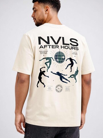 Neverless Shirt 'NVLS After Hours'‌‌‌‌‌‌ in Beige