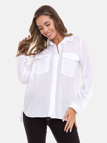 CIPO & BAXX Blouse 'WH123' in Wit