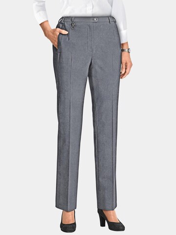 Goldner Regular Pantalon 'Carla' in Grijs: voorkant