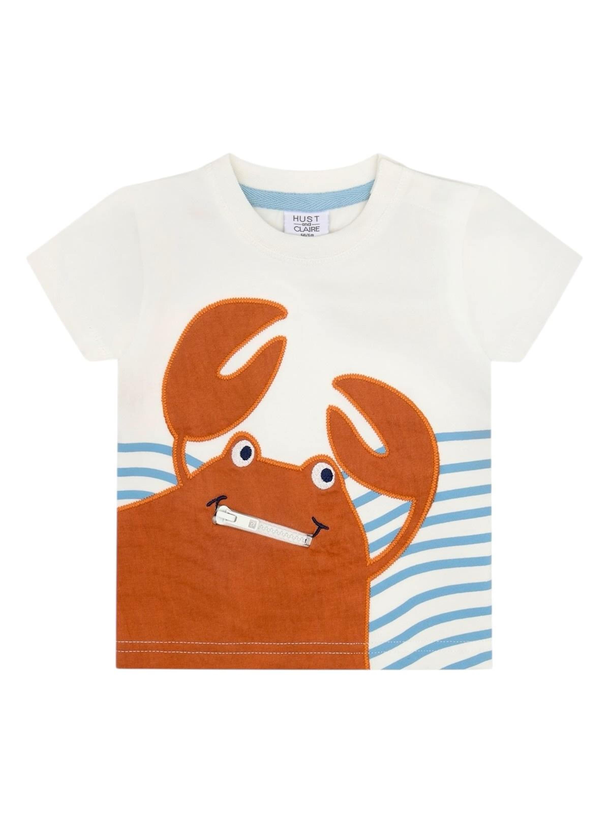 Hust & Claire Shirt 'Hust & Claire Shirt HCAnton Crab'‌‌‌‌‌‌‌ in Beige: Vorderseite
