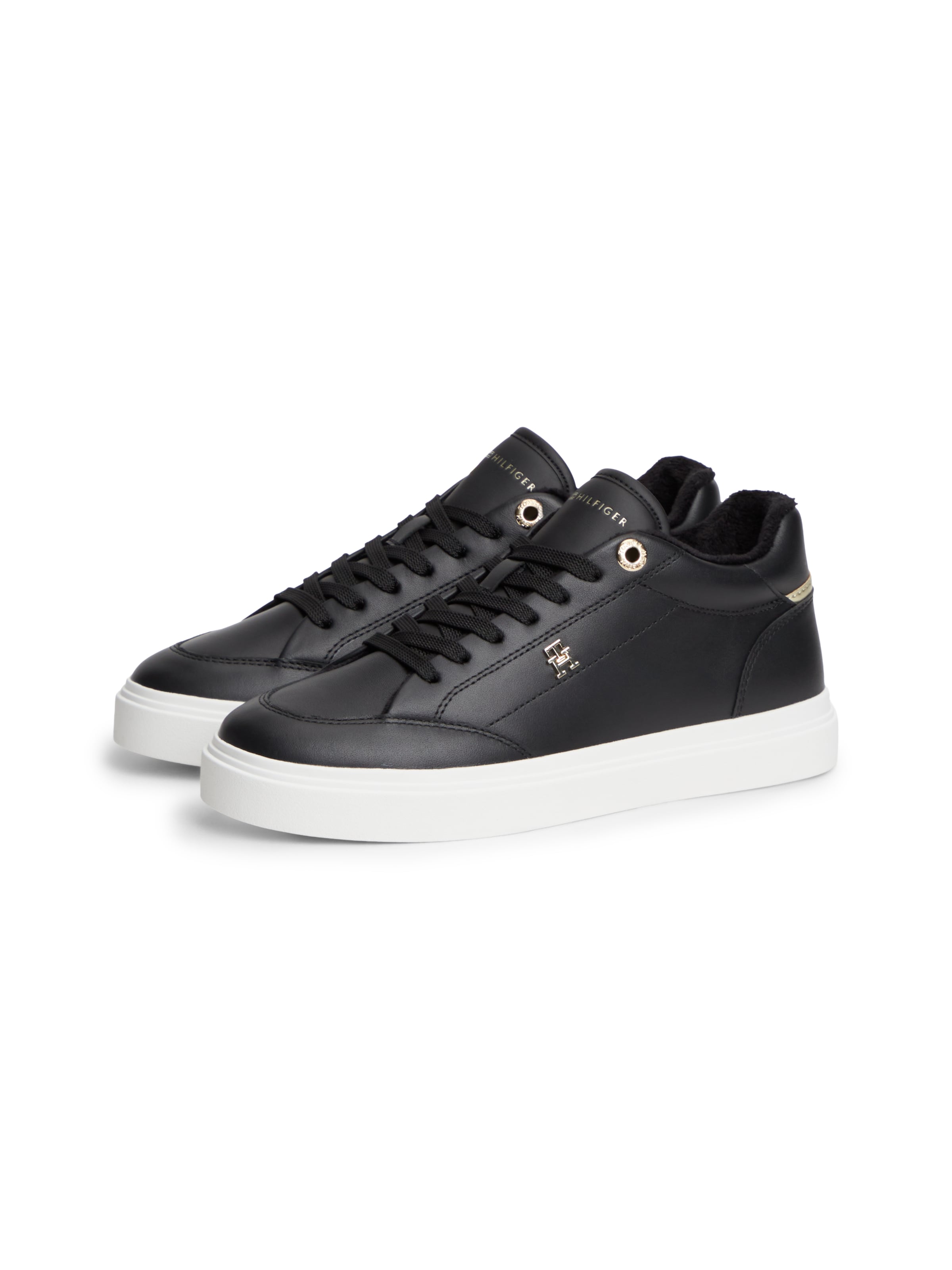 TOMMY HILFIGERNiske tenisice 'Chic' - crna boja