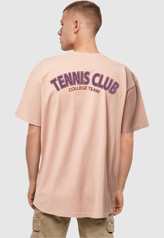 Merchcode T-Shirt 'College Club' in Pink