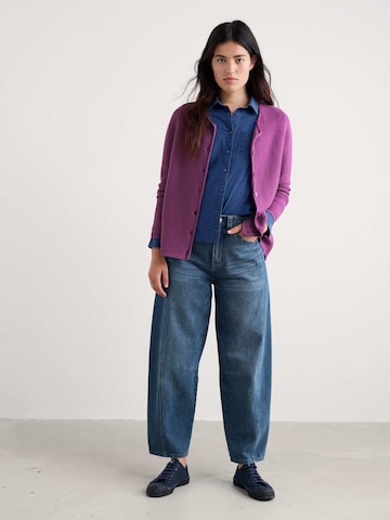 Seasalt Cornwall - Casaco de malha 'Makers' em roxo: frente