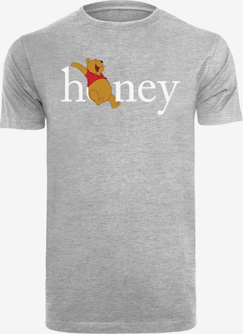 F4NT4STIC T-Shirt 'Disney Winnie The Pooh Honey' in Grau: Vorderseite