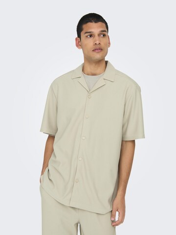 Only & Sons - Ajuste regular Camisa 'ONSKari' en gris: frente